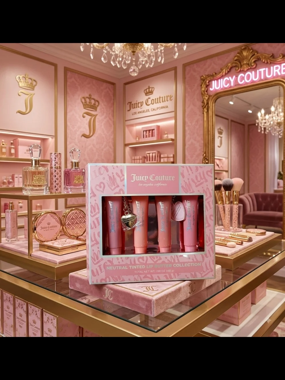 Juicy Couture 4PC Neutral Tinted Lip Butter Collection-NIB!